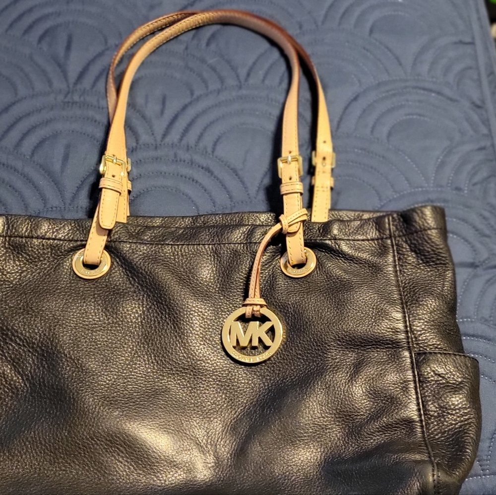 Michael Kors Black Leather Handbag
